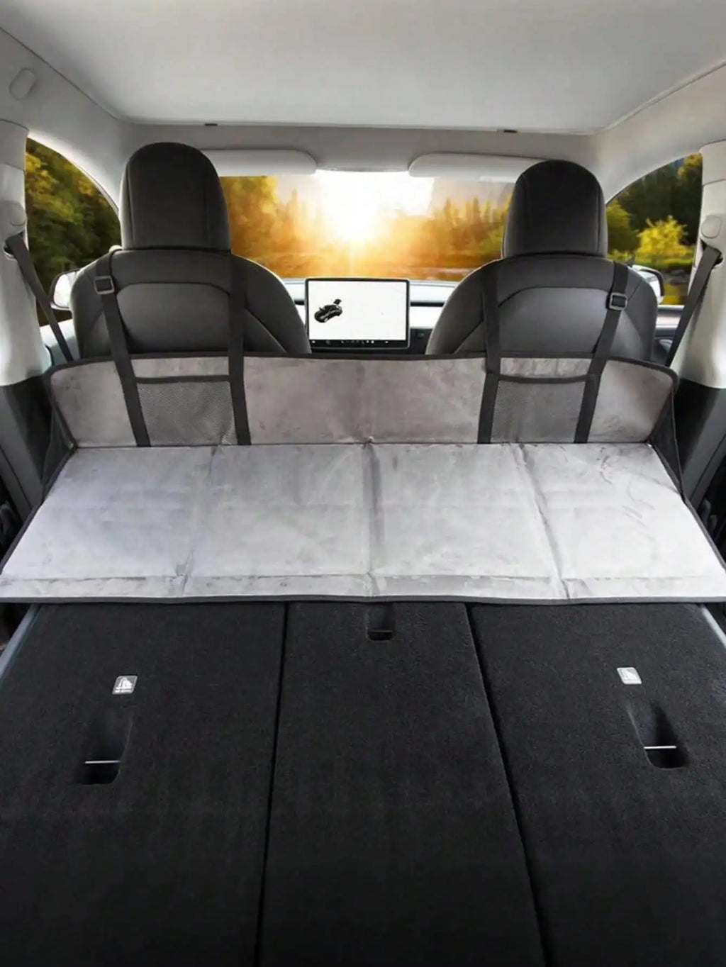1Pc Car Bed Extender – Ideal for Camping, Road Trips & Overnight Travel, Folding Extension Mattress.