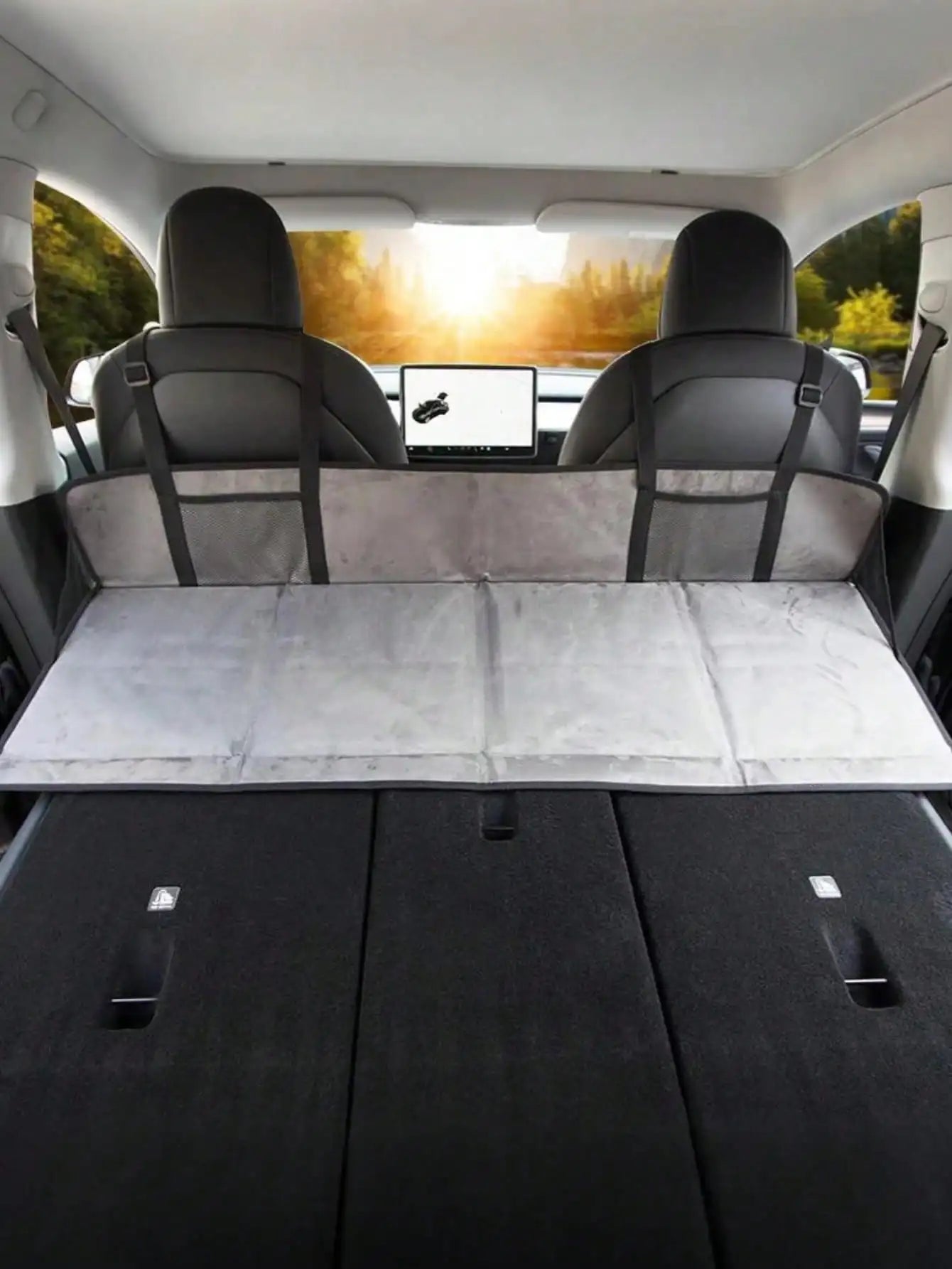 1Pc Car Bed Extender – Ideal for Camping, Road Trips & Overnight Travel, Folding Extension Mattress.
