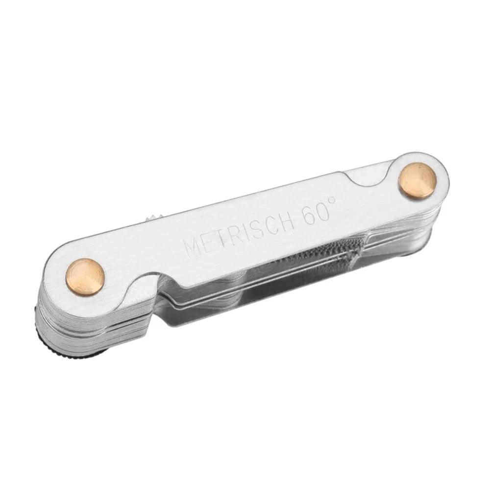 Metric Metal Thread Gauge 58pcs Precision Thread Measuring Tool Portable Durable Thread Checker Measuring