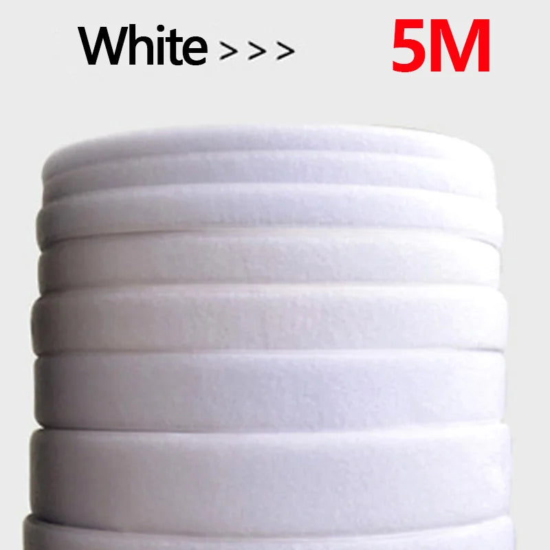 25Meter Reusable Magic Nylon Strip Household Hook and Loop Non-Adhesive Fastener Tape DIY Sewing Accessories 20/25/30/50mm white