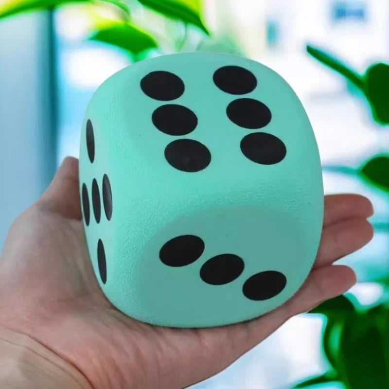 1set 8CM Color Foam Dice Set Multi-Purpose Fun Toy Party and Educational Game Accessories