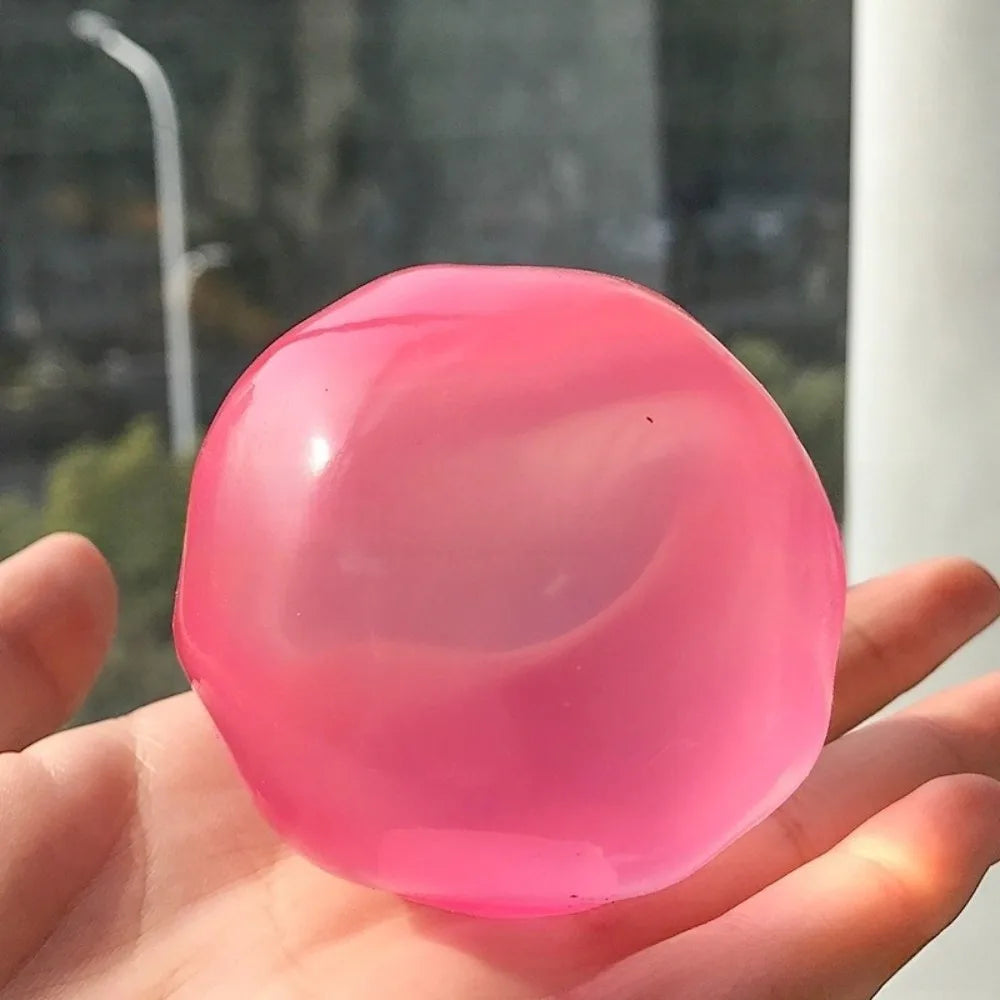 Moldable Stress Ball Squishy Toy Slow Rising Decompression Sensory Toy for Adult Moldable Squishy Pearl Coconut Oil Squeeze Toy