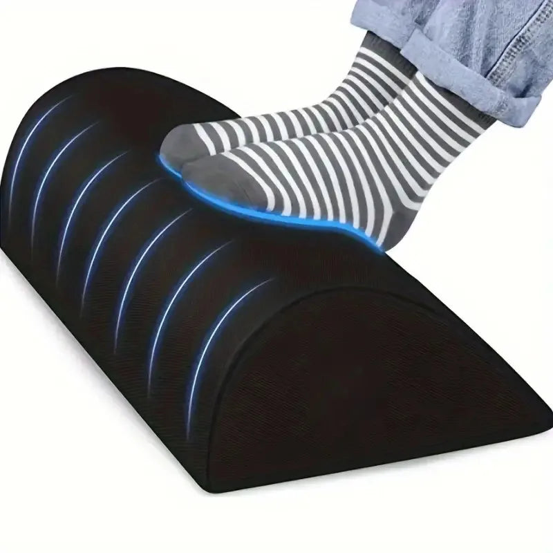Ergonomic Memory Foam Foot Rest Under Desk Foot Stool Non Slip Foot Pillow with Washable Breathable Cover for Office Home Sofa