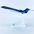 16cm 1/200 Scale Business Jet Gulfstream G650 Diecast Metal Airplane Model Toy Kits with Stand for Collections Displays or Gift