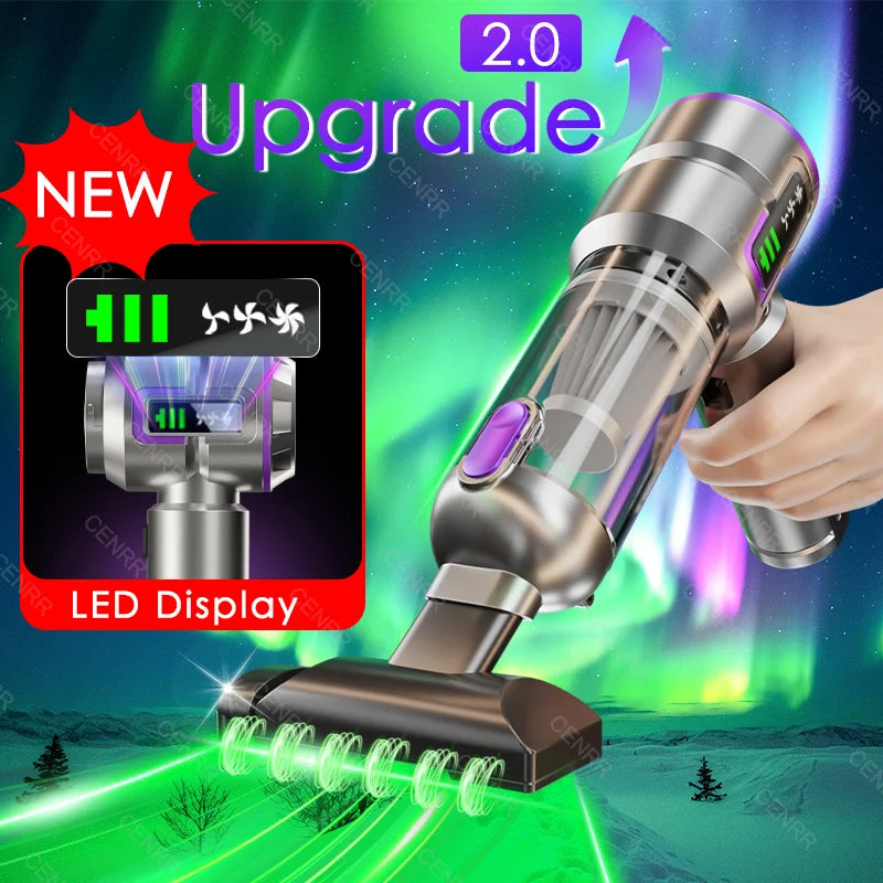 NEW 998000PA Car Vacuum Cleaner Portable Handheld Cordless Powerful Car Cleaner Strong Suction Vacuum Cleaner Cleaning Machine