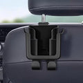 Multifunctional Car  Cup Holder with Rear Hooks Phone Mount Storage Rack