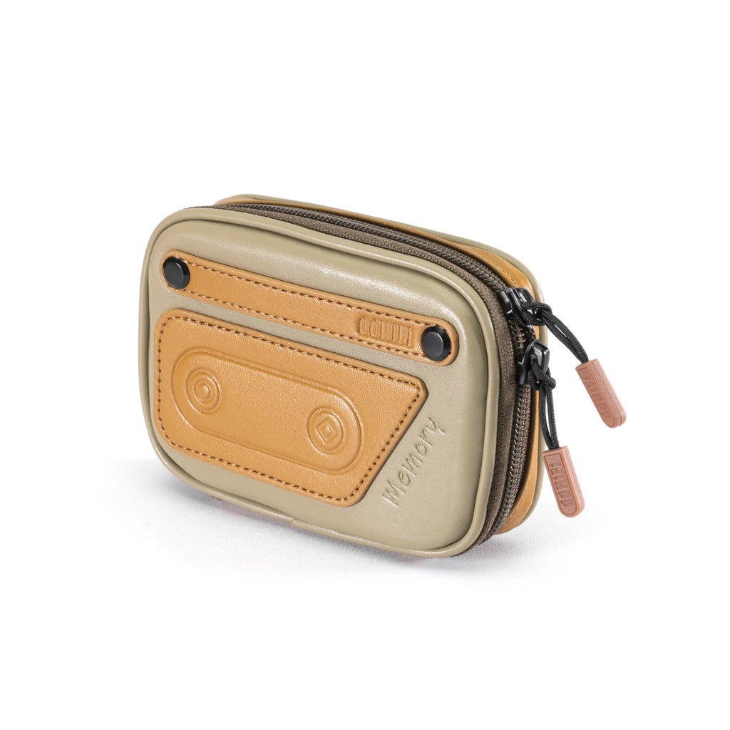 DD ddHiFi CZ120 Cassette-Style Earphones Storage Case With Composite Leather And Customized YKK Double Slider Zipper