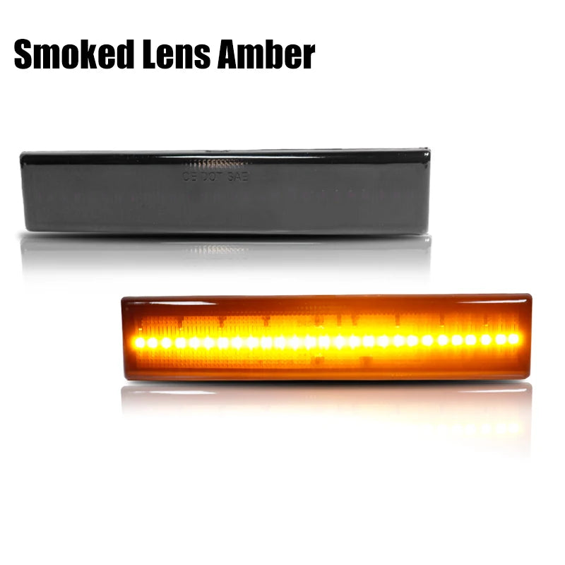 For Toyota Supra MK3 A70 MA70 GA70 JAZ70 1986-1992 F&R Amber Red Led Side Marker Lights Auto Bumper Fender Flare Lamps
