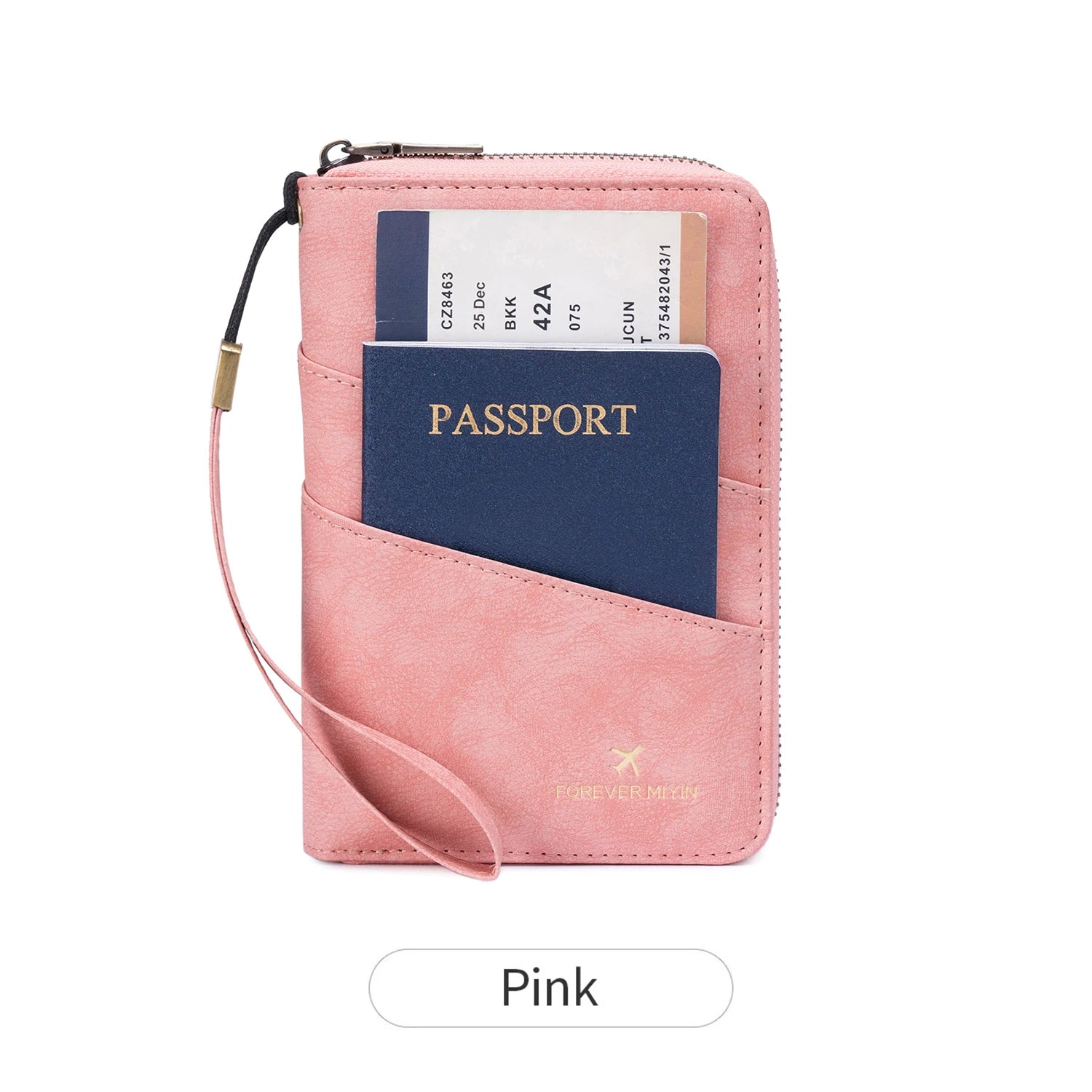 Travel Wallet Passport Credit Card Holder Organizer Cash Holder Document Bag Multifunction Purse Travel Pack Clutch Storage Bag