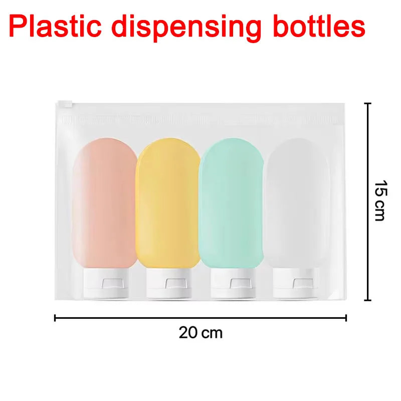 NEW 60ML Travel Containers Set Refillable Travel Bottle Everything for Travel Bottles Set Shampoo Bottles Kit  LXPTZ03