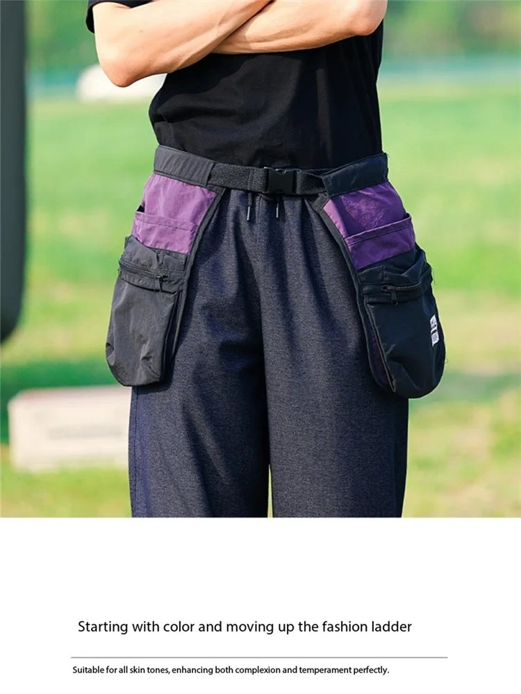 Multi Pocket Zipper Waistband, Apron, Waist Bag, Comfortable Multifunctional, Niche Tourism, Sports, Fitness, Cycling, Fishing