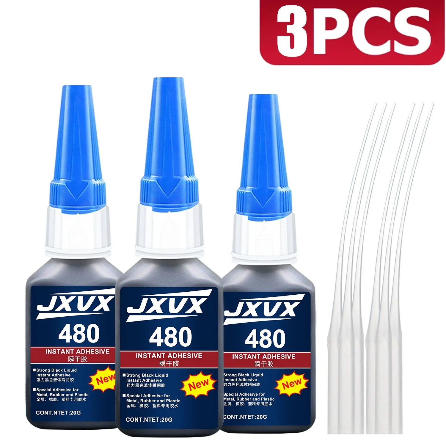 8pcs 401 Super Strong Instant Glue Universal Glue Powerful Instant Glue for Resin, ceramics, Metal and glass Quick Dry 0.7oz