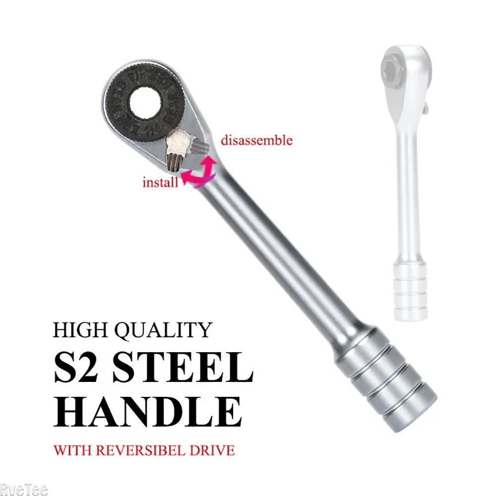 Mini Ratchet Socket Small Repair and Installation Tool  Bicycle Repair Tool  Lightweight and Easy To Carry