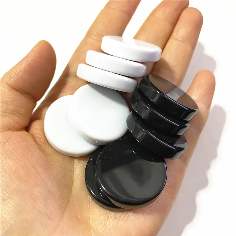 15Pcs/set High Quality 27mm Blank Chess Game Backgammon Piece Plastic Glossy Chip Coin/light Wafer