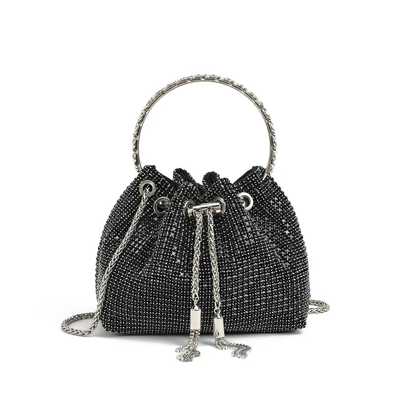 Luxury Designer Women Handbag Glitter Shiny Diamond Clutch Purse Wedding Party Banquet Bag Crystal Rhinestones Evening Bag