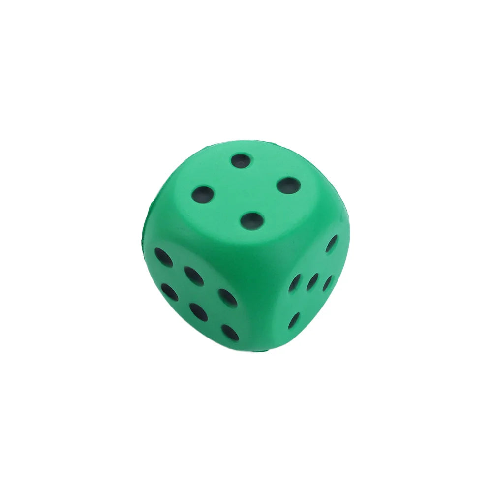 1PCS Big Sponge Dice Soft and Elastic Toys Color Solid Point Dice Side Length 6cm Cognitive Amusing Props
