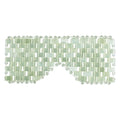 Jade Eye Mask Facial Cooling Mask Alleviate Puffiness Sleeping Eye Mask 100% Real Jade Stone Beads for Hot & Cold Therapy