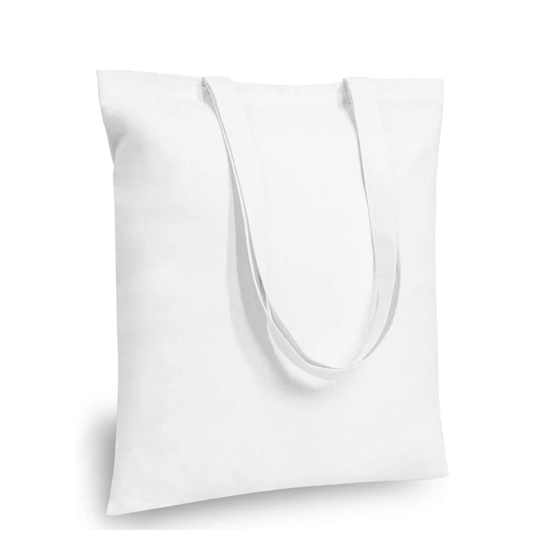 5/10/50pcs/lot Customized logo canvas shopping bag women's large capacity tote bags daily commuting bag print your design37x40cm
