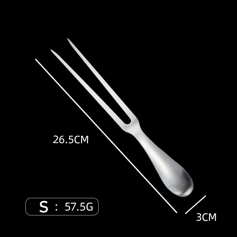 304 Stainless Steel Meat Carving Forks 11in BBQ Serving Tools - Durable Ergonomic - Perfect for Kitchen Roasting Grilling Prep