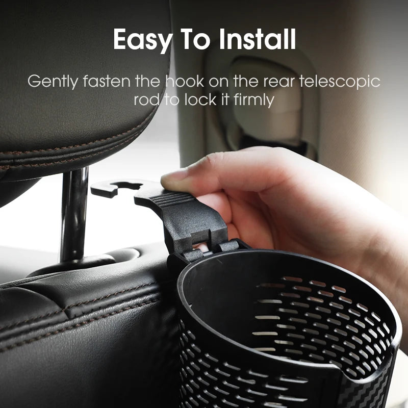 Carusn Car Reinforced Hook | 3kg Load-Bearing, Anti-Vibration, Anti-Slip | Multifunctional Storage for Seat Back