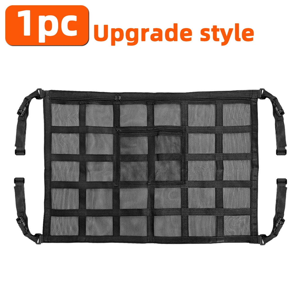 YONGRUN Car Roof Storage Organizer Car Roof Cargo Net Strong Load-Bearing Net Large Capacity Saves Space Car Roof Net Storage