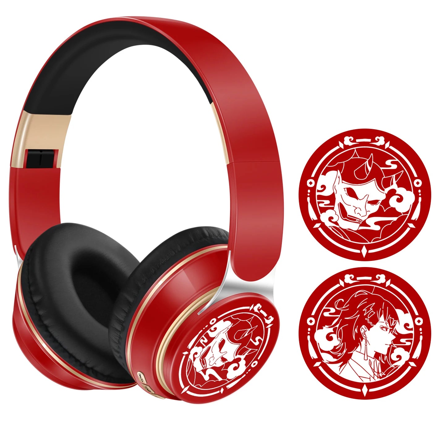 Earphones Wireless Bluetooth Headphones Stereo Headband with SD Card Slot And Mic for Android IOS Tablet - Student Gift