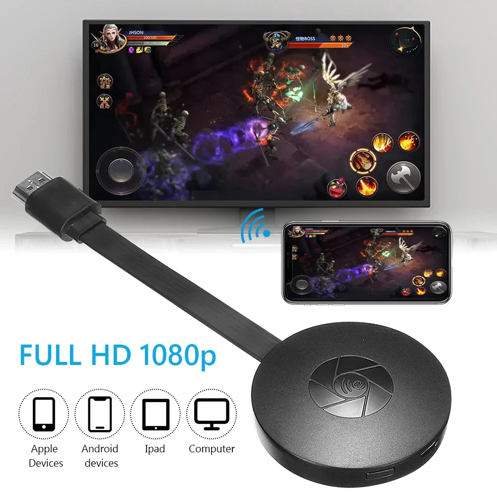Salange G2 Miracast TV Dongle Wifi Wireless TV Stick Supoort HDMI-Compatible 1080P Mirror Screen Display Adapter for IOS Andorid