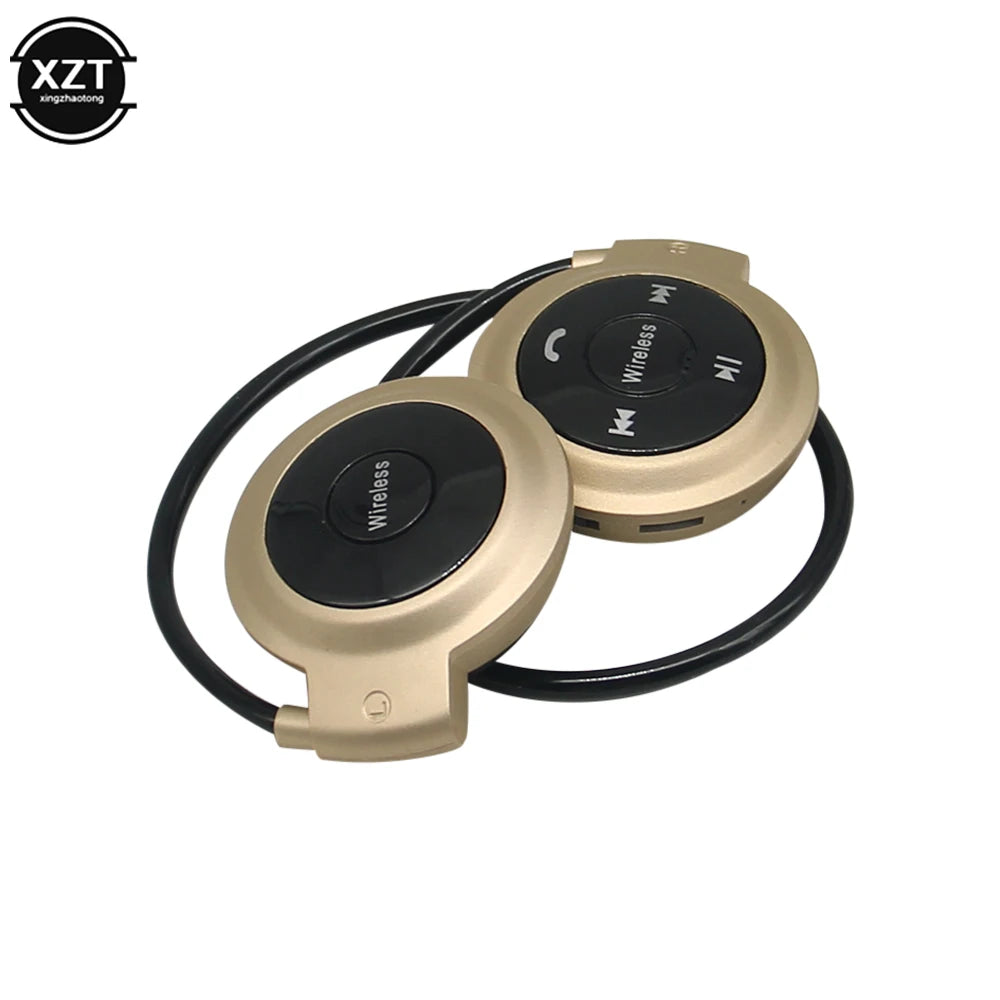 MINI503 Sport Wireless Bluetooth Headphones Stereo Earphones Mp3 Music Player Headset Earpiece Micro SD Card Slot  Mic