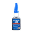 LOOLIFL 480 Black Instant Adhesive - Strong Bond for Rubber Tires, Speaker Cones, Automotive & Audio Repair,Vibration Proof Glue