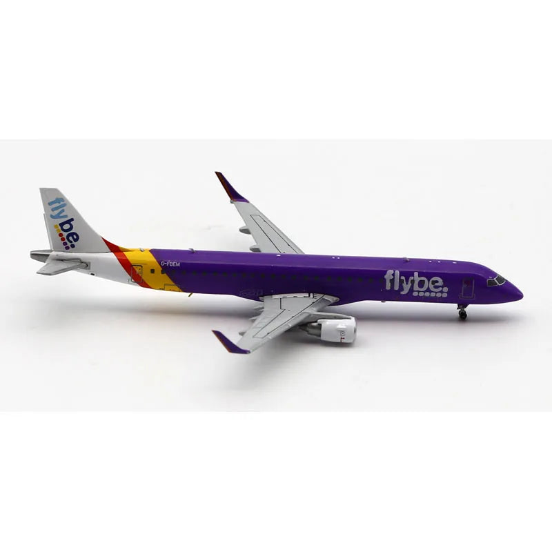 LH4233 Alloy Collectible Plane Gift JC Wings 1:400 Flybe Airlines Embraer ERJ 195 Diecast Aircraft Jet Model G-FBEM With Stand