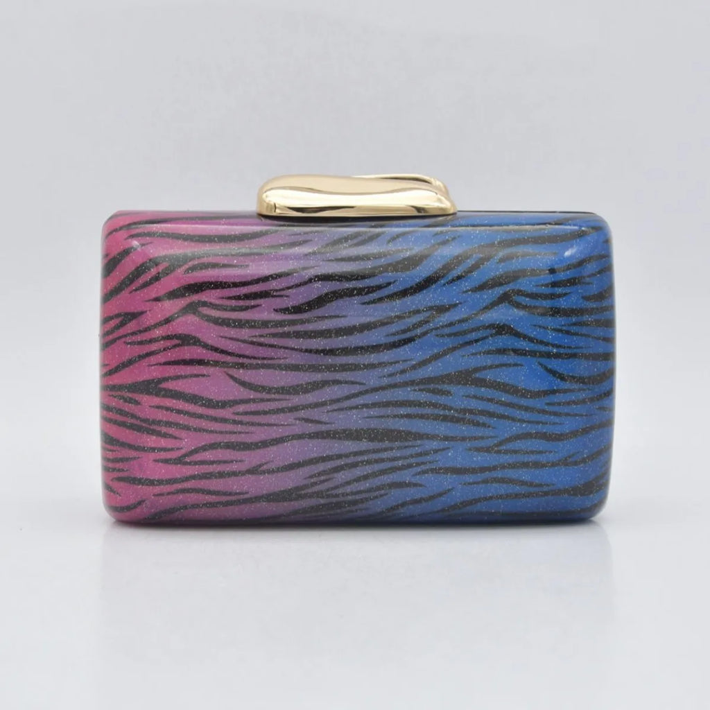 Acrylic clutch bag women designer evening party box purse 2025 new pink green white color handbag wholsale