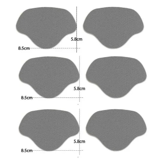 6pcs Shoe Repair Stickers Fabric Heel Protector Anti-Wear Repair Holes Self-adhesive Patches Insoles Pad Foot Care Insert