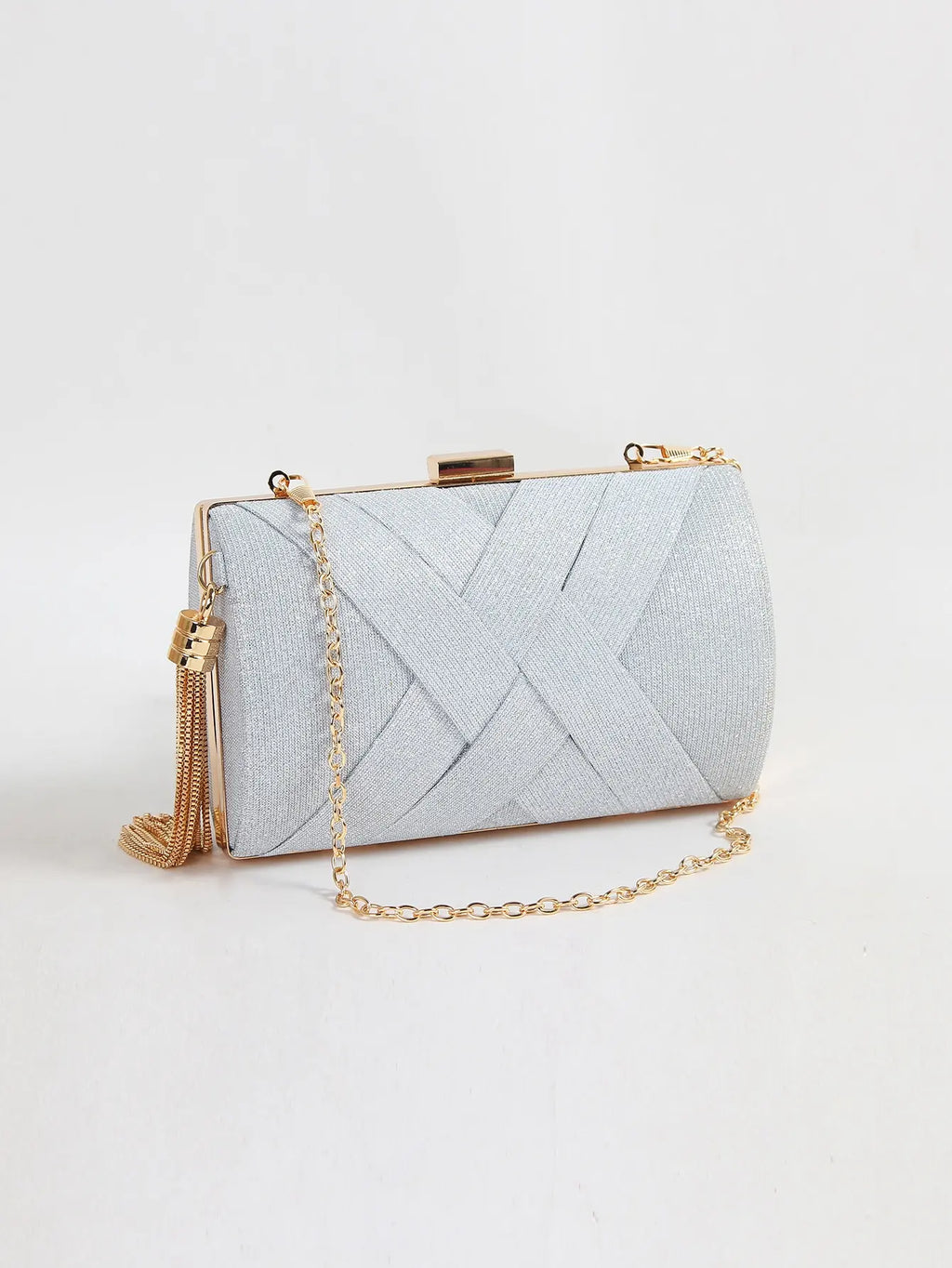 Women Clutch Bag Evening bag Fringed Evening Handbag,Lady Party Wedding Clutch Purse Chain Shoulder Cross Body Bag