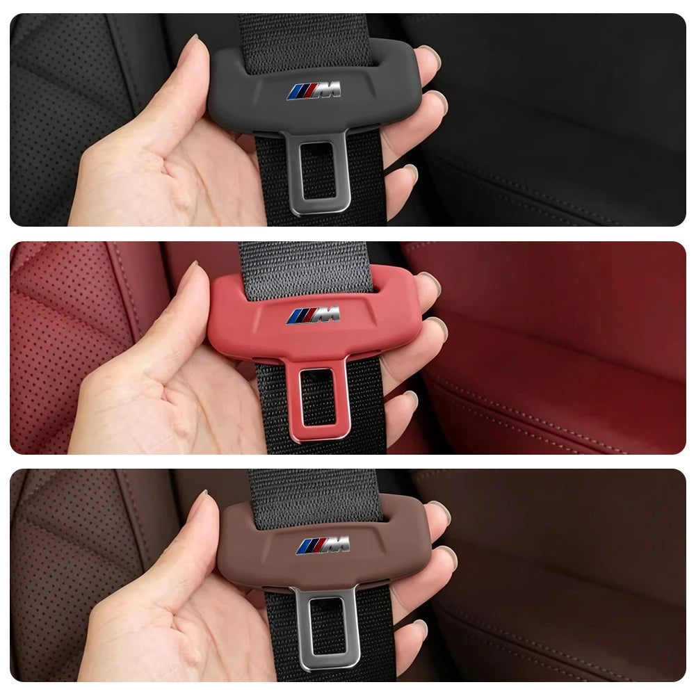 Car Seat Belt Buckle Silicone Protective Cover / Anti-Scratch Sleeve Stickers For BMW G80 G06 G07 G42 G14 G15 G16 F82 F20 F21 F8