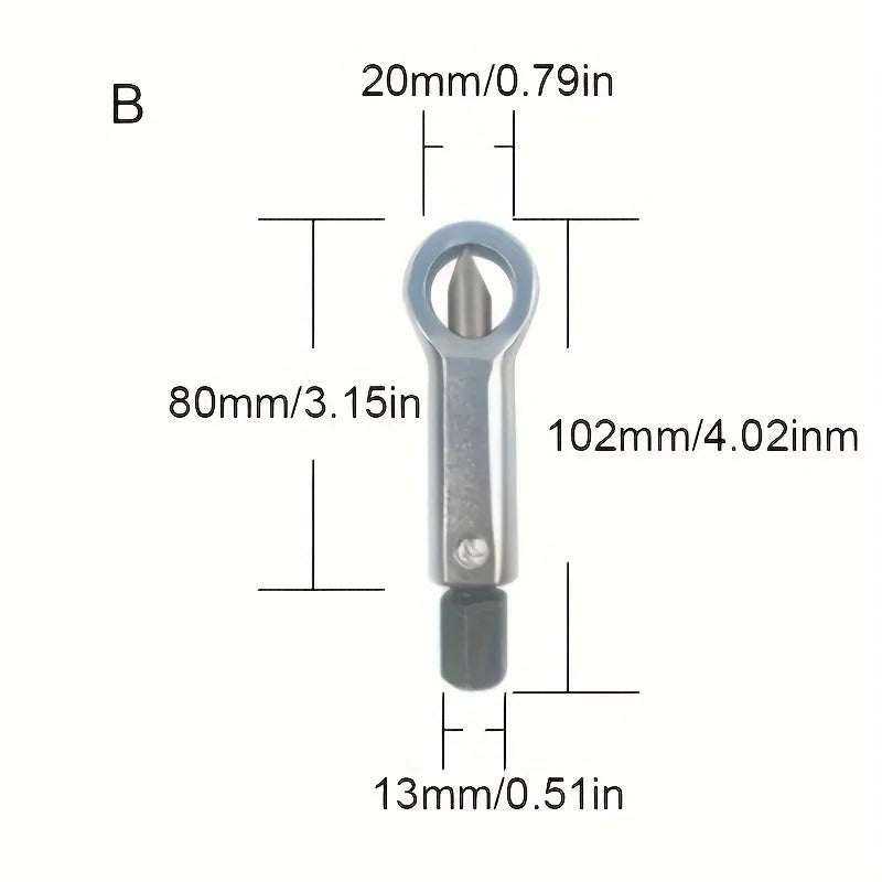 Nut Screw Splitter Set Remover Tools,Rusted Nut Breaker,Steel Nut Remover Extractor,Manual Pressure Nut Cracker Metal Splitter