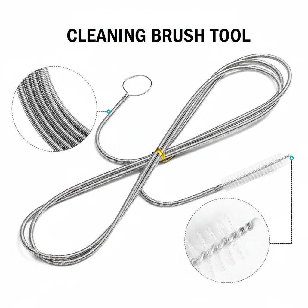 Long Flexible Refrigerator Drain Dredge Car Sunroof Door Windshield Drain Tube Pipe Cleaning Brush Fridge Drain Hole Dredge Tool