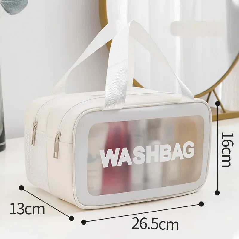Waterproof Large Capacity Cosmetic Bag Separate Wet And Dry Travel Toiletry Storage Bag Portable Shower Makeup Storage Bag