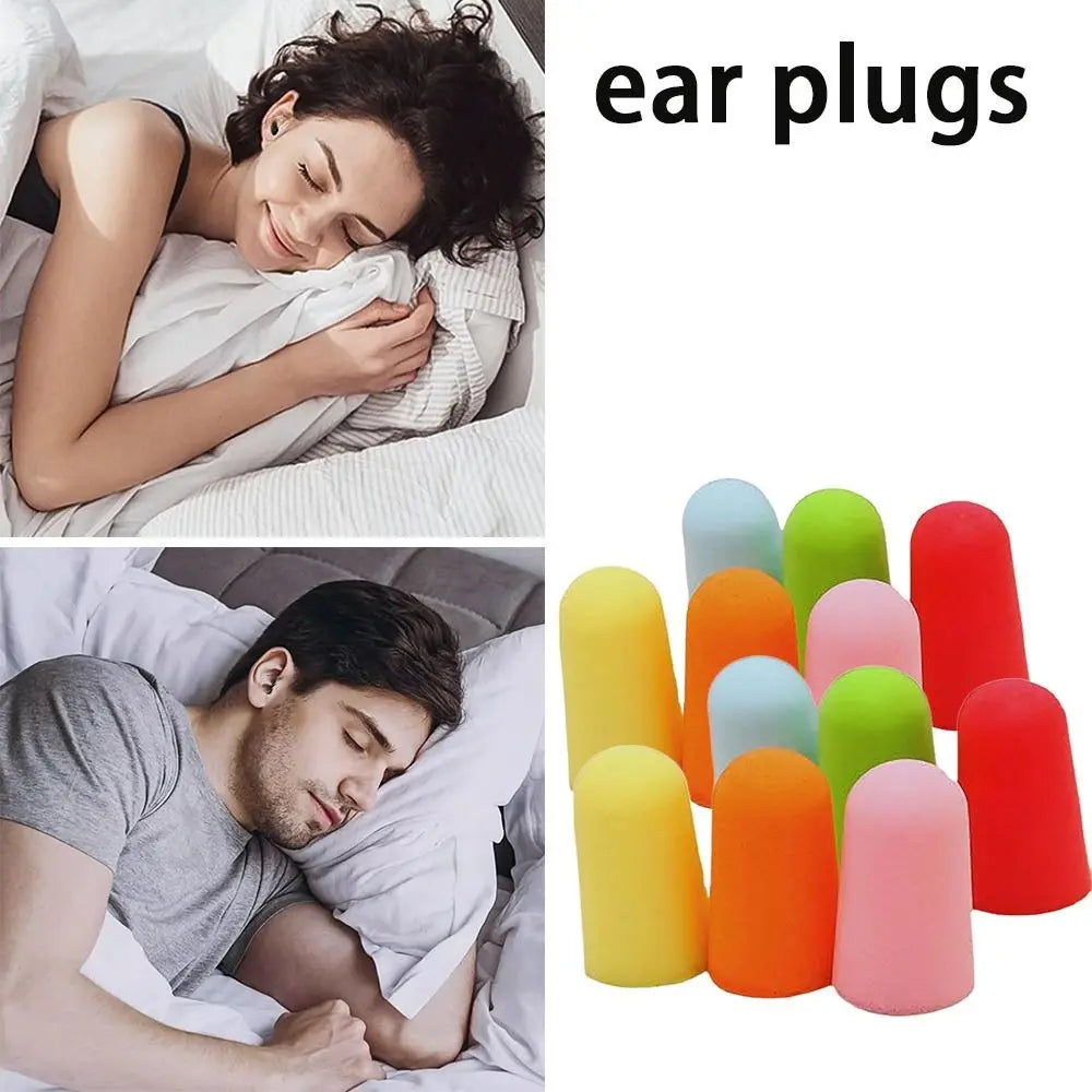 1 Pair Soft Noise Reduction Anti-noise Earplugs Soundproof Sound Insulation Ear Plugs Foam Waterproof Sleeping Earplugs Sleep