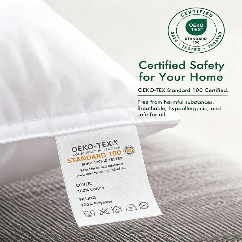 40x60 50x70 45x70cm 100% Cotton Goose Down Pillow Backrest Seat Sofa Chair Sitting Waist Footrest Bed Cushion Pad Pillow Filling
