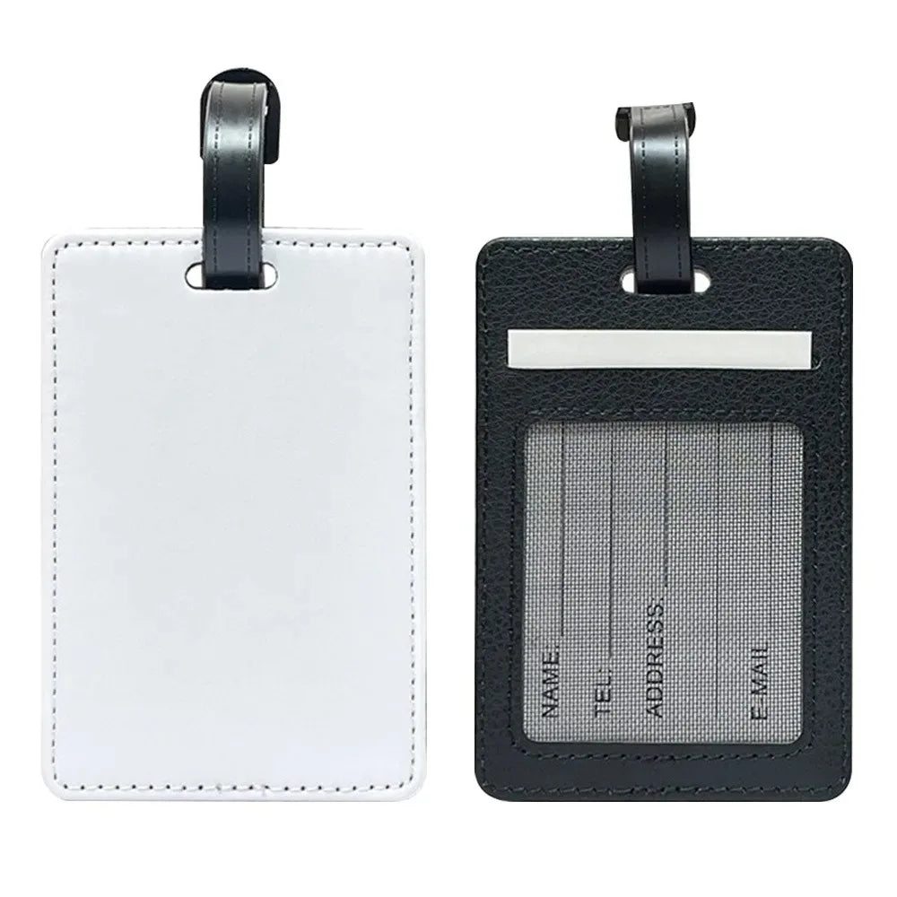 Customized Personalized Photo Leather Luggage Tags Boarding Pass Tags Custom Colorful Pattern Signs A Gift For Friends Family