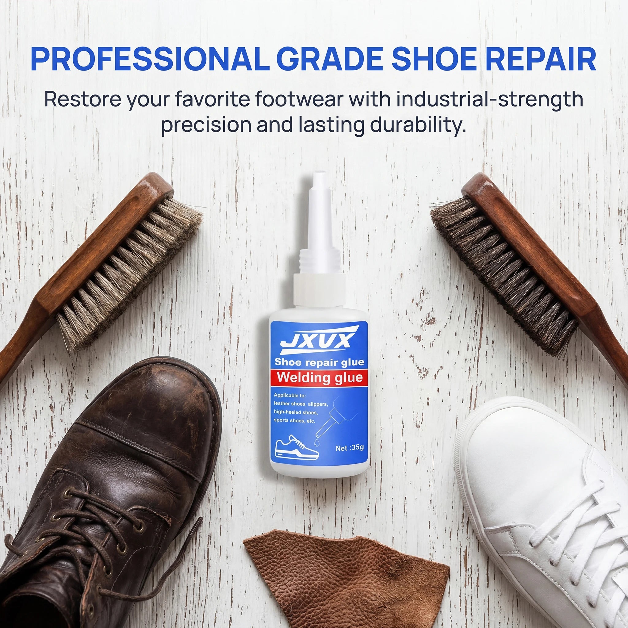 Multipurpose Shoe Repair Glue, Powerful Shoe Sole Repair Glue, Waterproof Universal Shoe Sealants for Sneakers, Rubber Shoes, Strong Adhesive Repair, 35ml