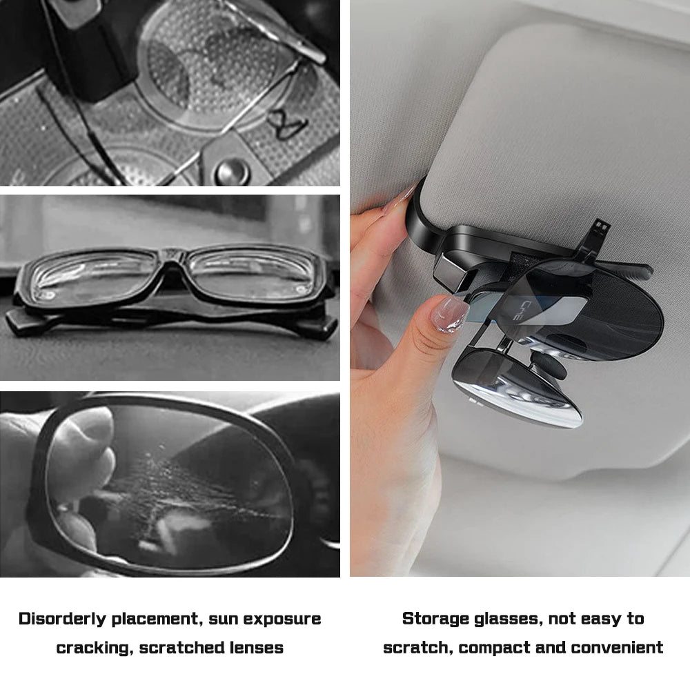 Portable Auto Eyeglass Storage Clip Anti-Scratch Sunglasses Holder For BYD Sealion 7 6 Atto 3 Car Interior Accessories