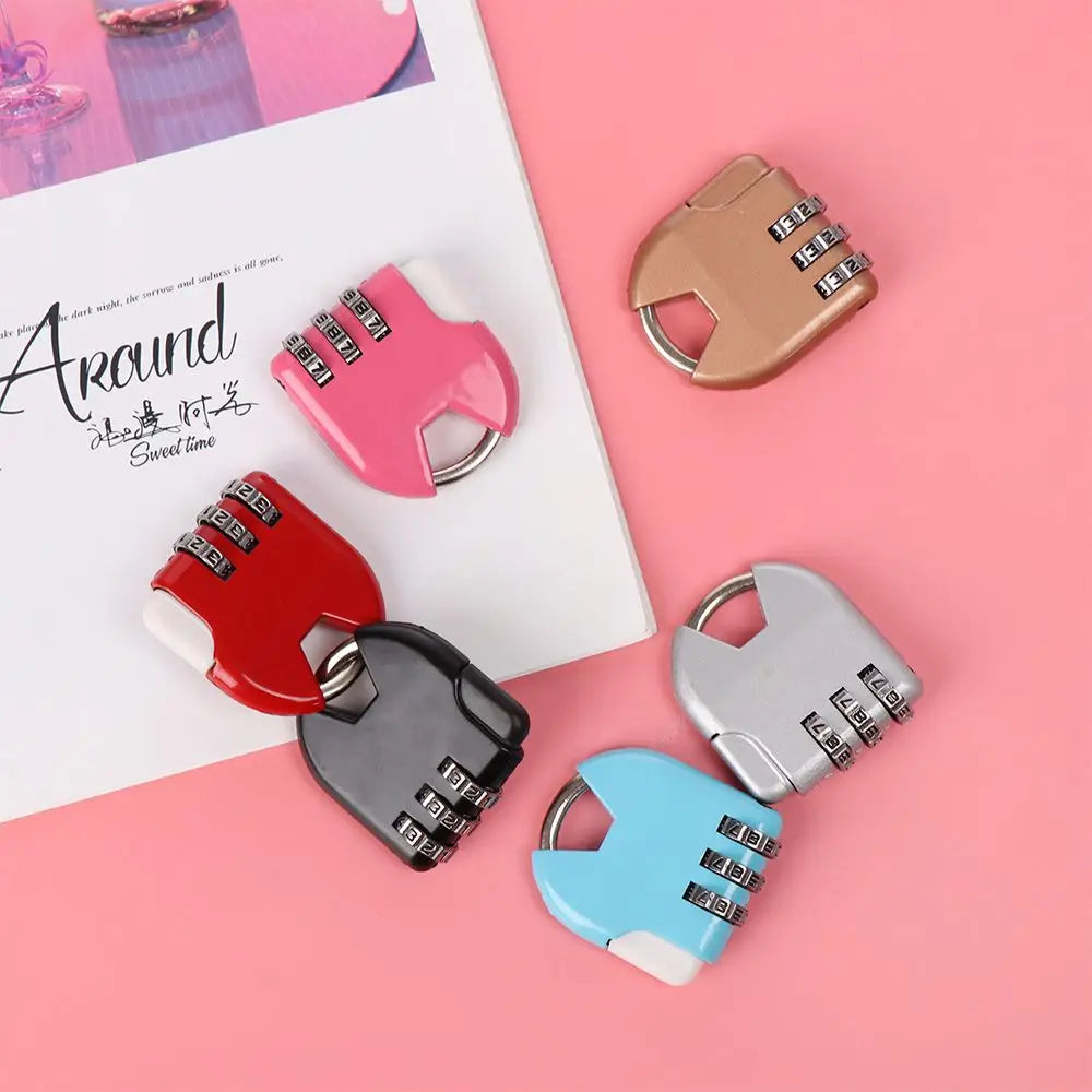 3 Dial Digit Number Code Password Combination Padlock Security Travel Safe Lock for Padlock Luggage Lock of Gym