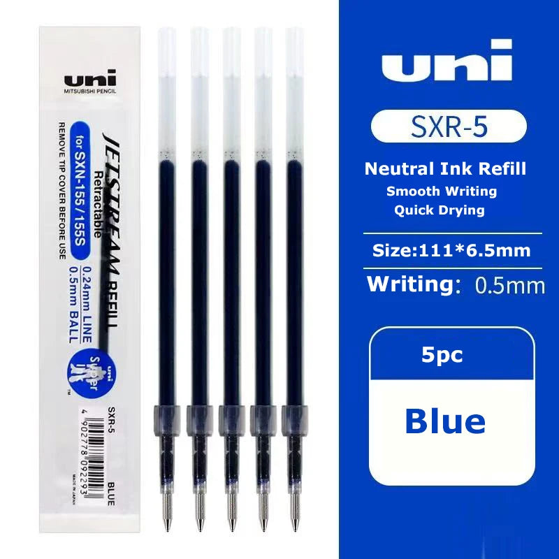 Uni Permanent Ballpoint Pen Jet Stream Anti-slip Cloudy Recycled Eco Shell Friction Super Smooth Ink Oil Pens Portable Supplies