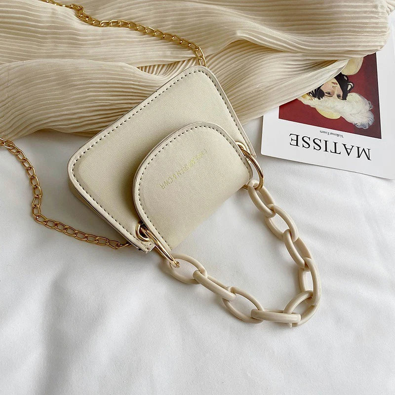 Wholesale of Korean Mini Jelly Bags, New Acrylic Chain Crossbody Bags, Versatile and Popular Hand-held Women's Bags