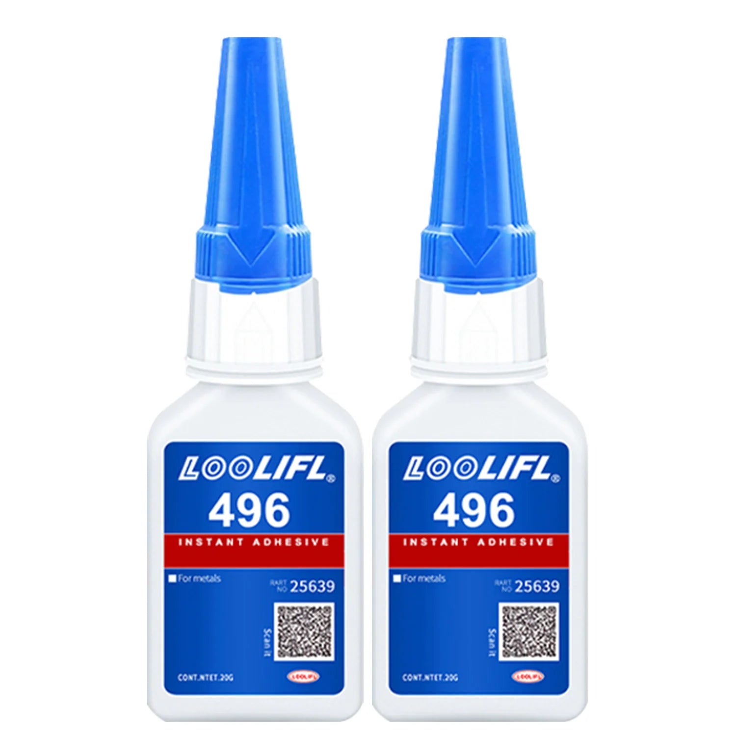LOOLIFL 496 Instant Adhesive 5pcs, Strong Super Glue for Metal, Plastic Ceramic, Glass, Wood, Shoe Repair, Home Improvement, DIY