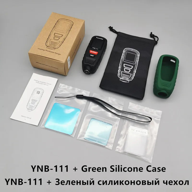 Yunombo YNB-111 Fe NFe Fe+Zn Mini Car Paint Thickness Tester Coating Thickness Gauge Film Thickness Meter