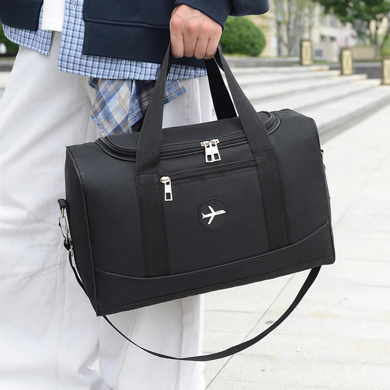 Foldable Storage Travel Bag, Extra-Large Capacity Crossbody Luggage Bag