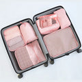 8Pcs/Set Black/Blue/Grey Travel Storage Bag Waterproof Large Capacity Luggage Clothes Sorting Storage Bag Set Packaging Cube