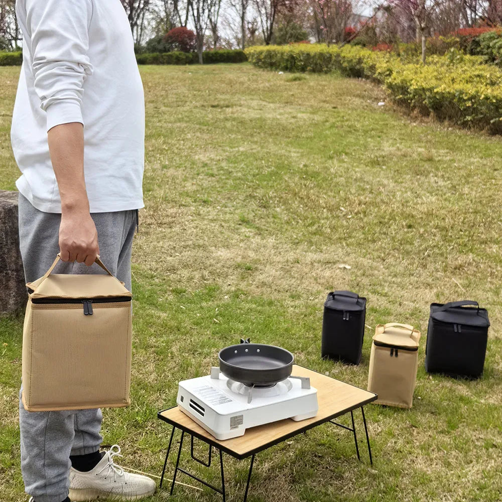 Camping Gas Tanks Storage Bag Portable Fuel Cylinder Protective Case Camp Light Carrying Bag Anti-Collision for Outdoor Cooking